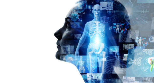 Medical technology concept showing remote medicine and electronic medical records, highlighting modern approaches to monitoring and strengthening the immune system.