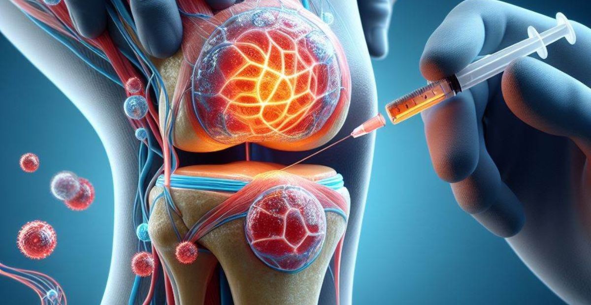 Stem cell for knees injection illustrated 