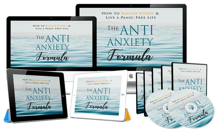 Anti Anxiety course bundle with books and videos